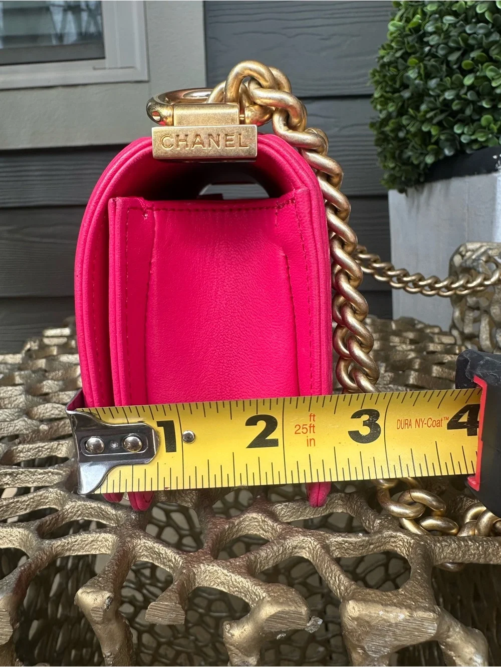 Mini Chanel Boy Bag Pink